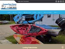 Tablet Screenshot of landingpointmarine.com